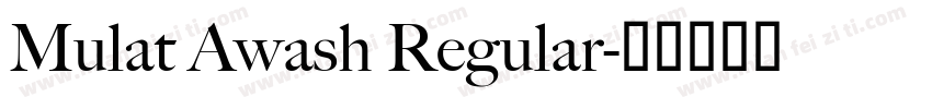 Mulat Awash Regular字体转换